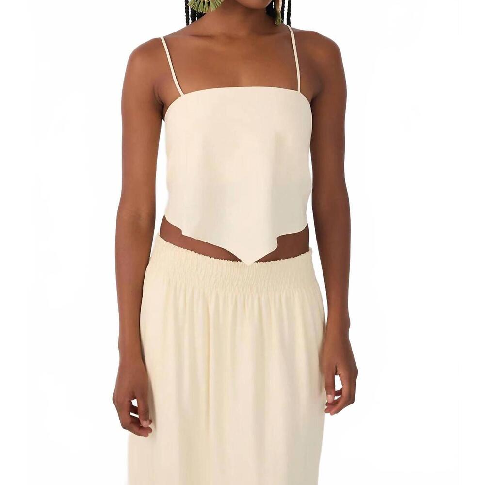 NEW DRESS TO handkerchief camisole in beige